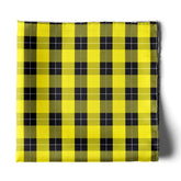 THE YELLOW CLASSIC PLAID SILK POCKET SQUARE